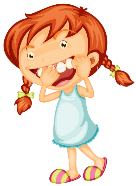 Мультяшная девочка смеется