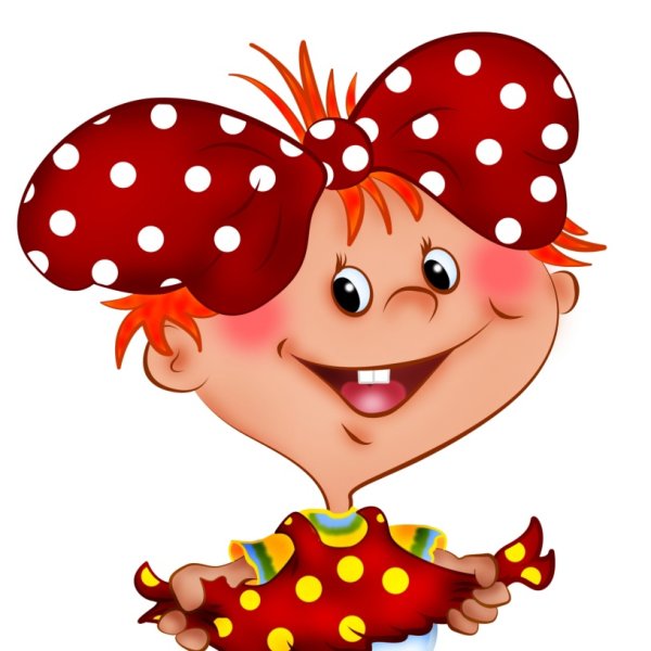 Смешная девочка рисунок