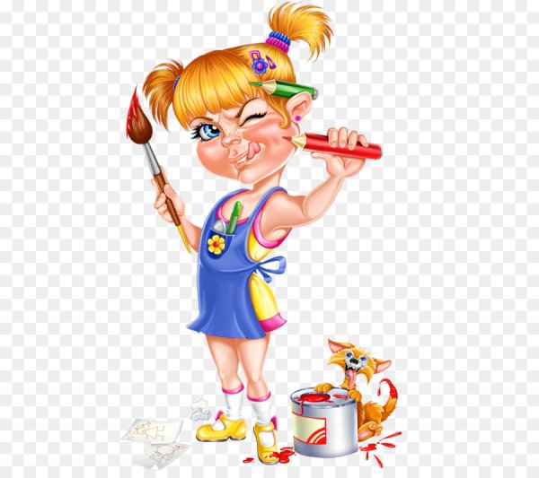 Девочка рисунок для детей