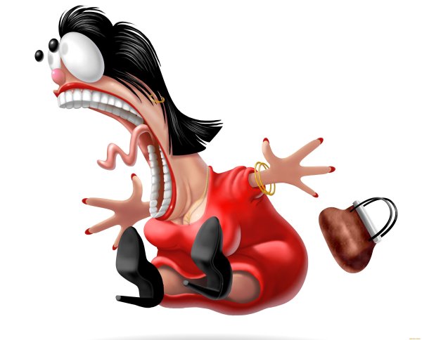 Женщина мультяшная