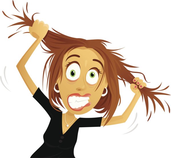 Рвать на себе волосы