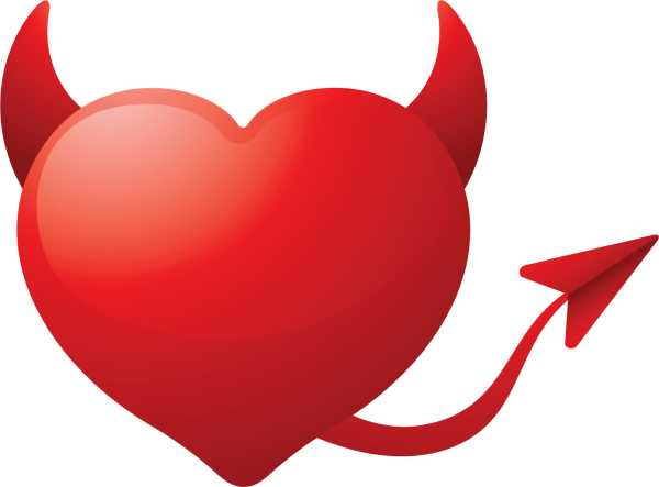 Сердце с рожками