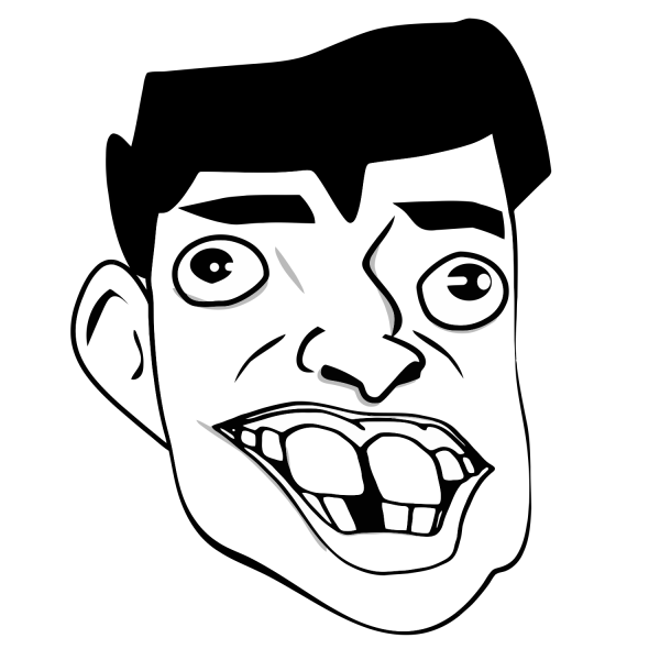 Смешное лицо без фона