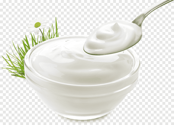 Сметана на прозрачном фоне