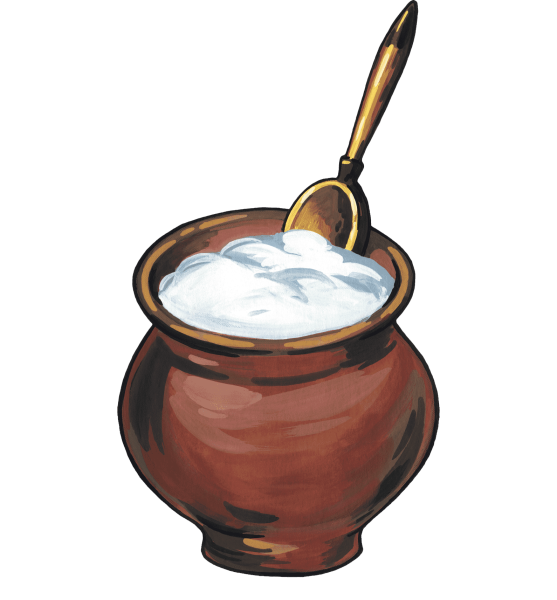 Сметана мультяшная