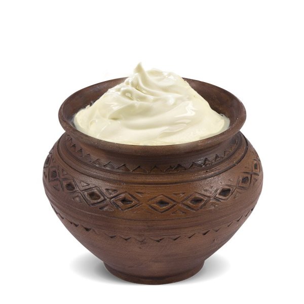 Сметана в горшочке