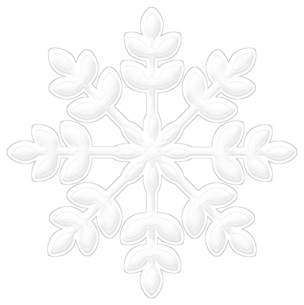 Снежинки без фона