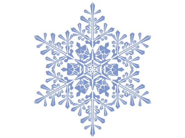 Снежинки без фона