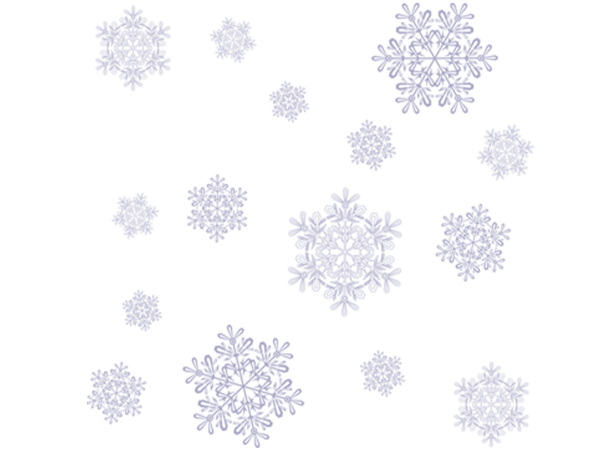 Мелкие снежинки на прозрачном фоне