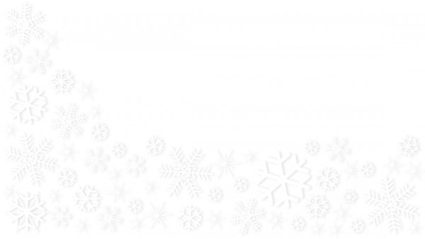 Снежинки на белом фоне