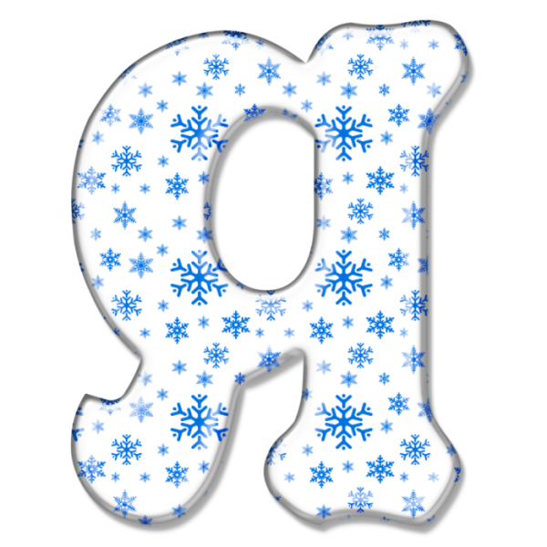 Снежинки с буквами