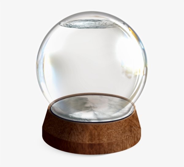 Шар стеклянный прозрачный