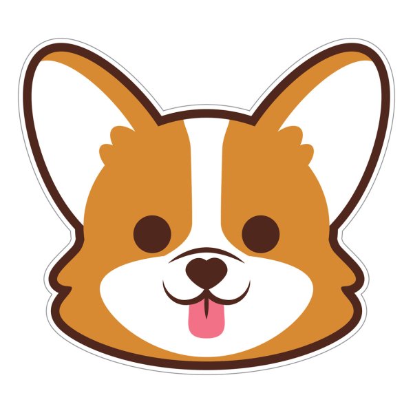 Стикеры собаки корги