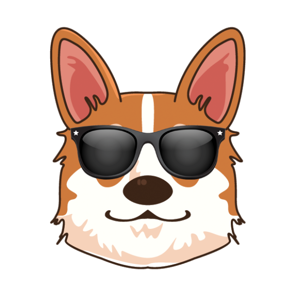 Крутая собака в очках