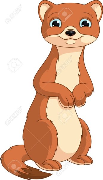 Горностай мультяшный