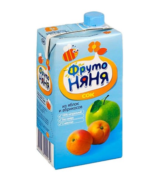 ФРУТОНЯНЯ яблоко абрикос 500мл