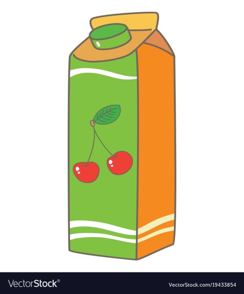 Коробка для сока рисование