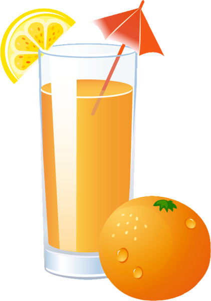 Сок на белом фоне для детей