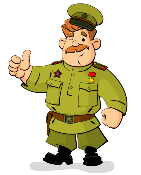 Рисунок на 23 февраля солдату