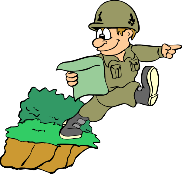 Военный без фона