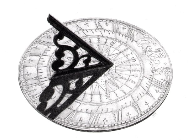 Как нарисовать солнечные часы