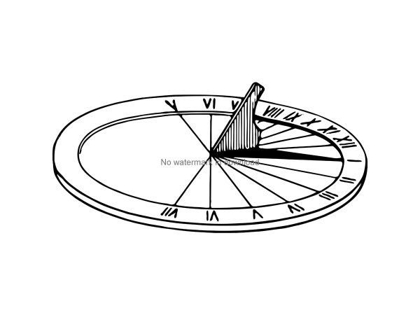 Солнечные часы раскраска для детей