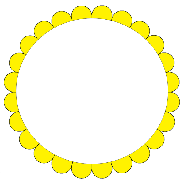 Круглая рамка для детей