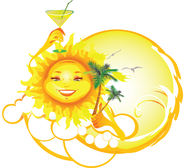 Солнце клипарт на прозрачном фоне