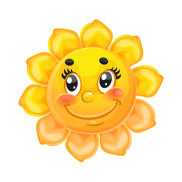 Солнышко мультяшное