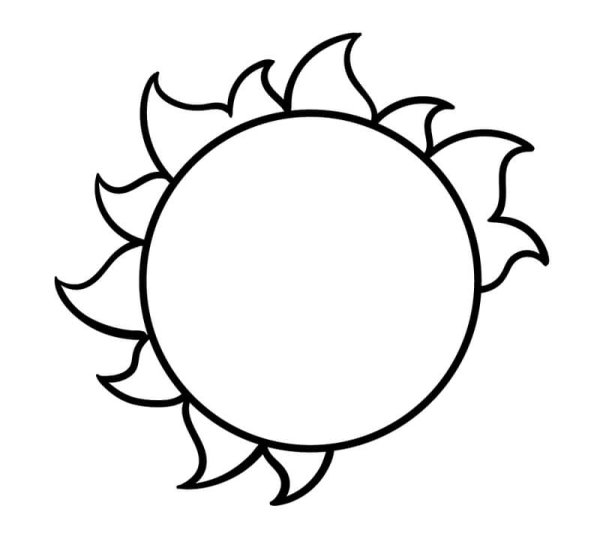 Солнце шаблон