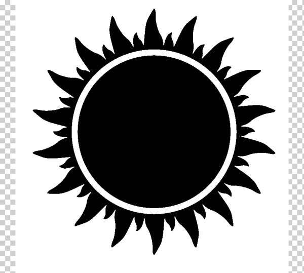 Солнце черно белое
