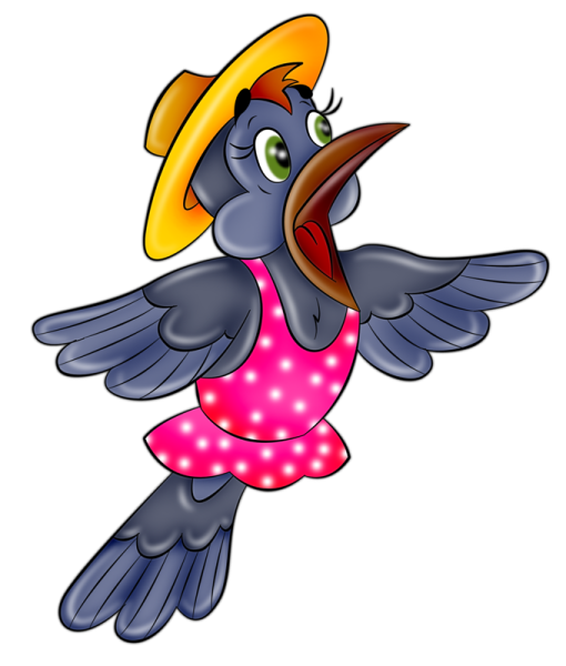 Сорока мультяшная