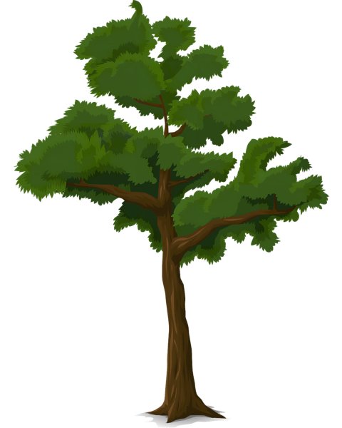 Дерево мультяшное