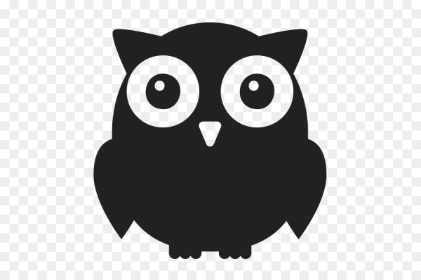 Силуэты мультяшных сов