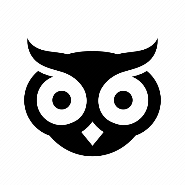 Силуэт головы Совы
