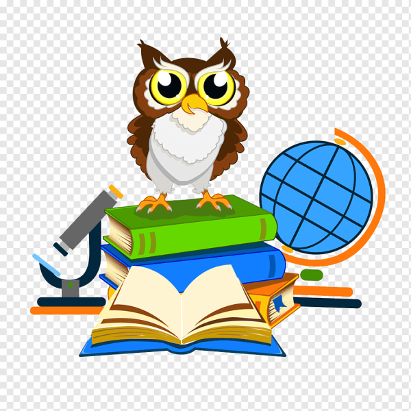 Сова с глобусом и книгой