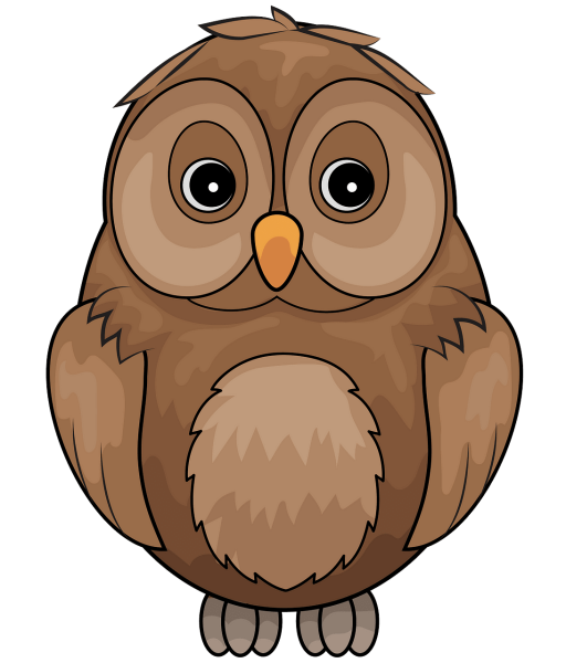 Сова клипарт на прозрачном фоне