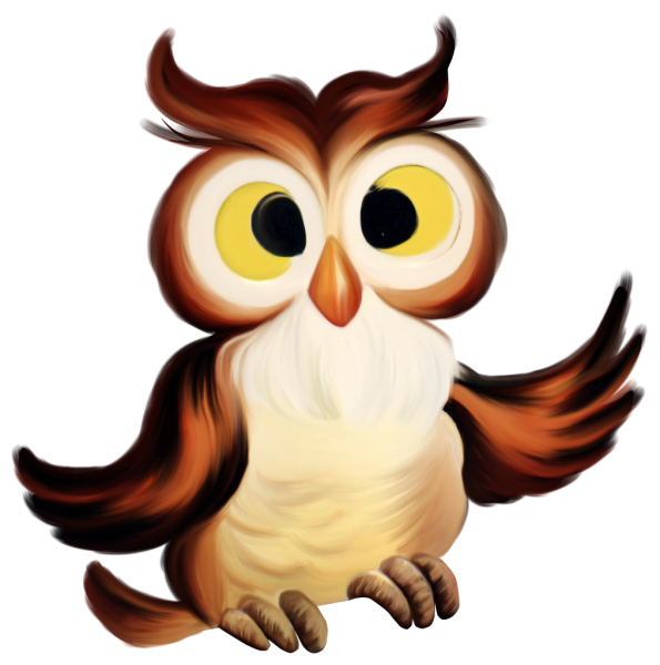 Сова мультяшная