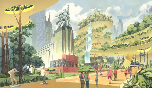 Ретрофутуризм СССР архитектура