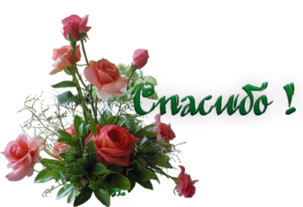 Цветы с надписью благодарю