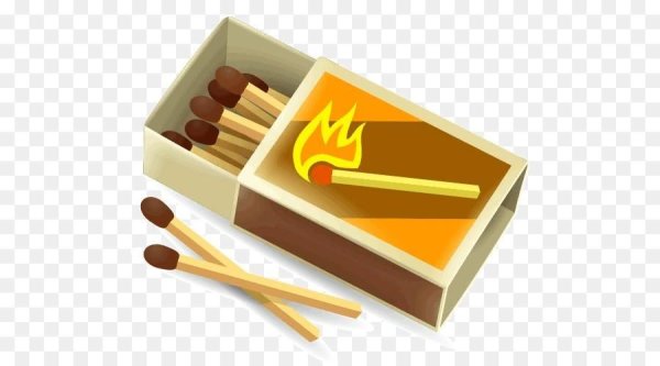 Спички на белом фоне