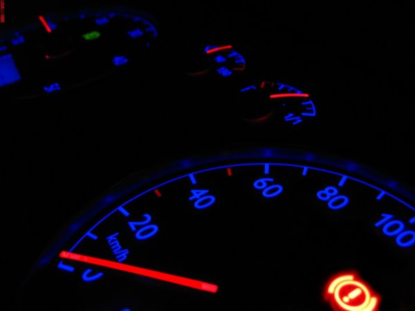 Неоновый спидометр