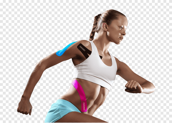 Спортивная девушка на прозрачном фоне