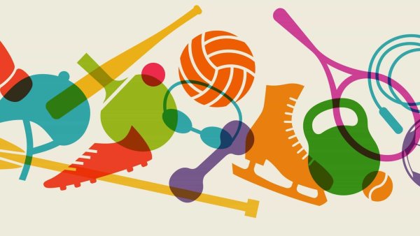 Спортивные атрибуты фон