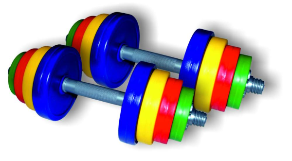 Спортивный инвентарь на прозрачном фоне