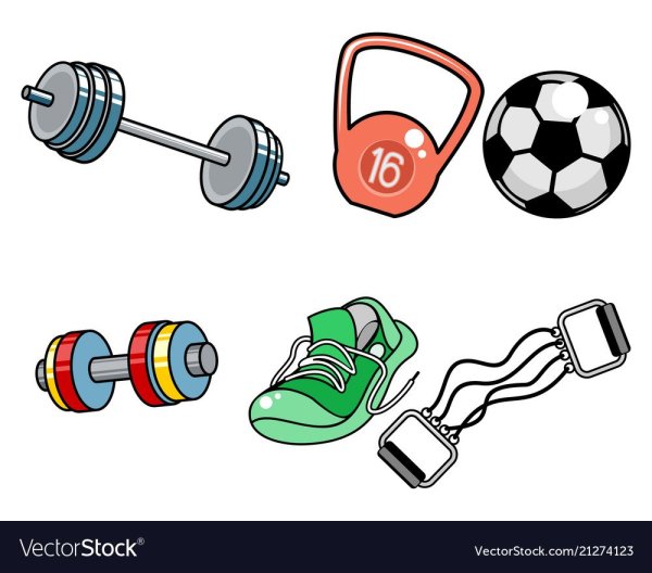 Стикеры спортивный инвентарь