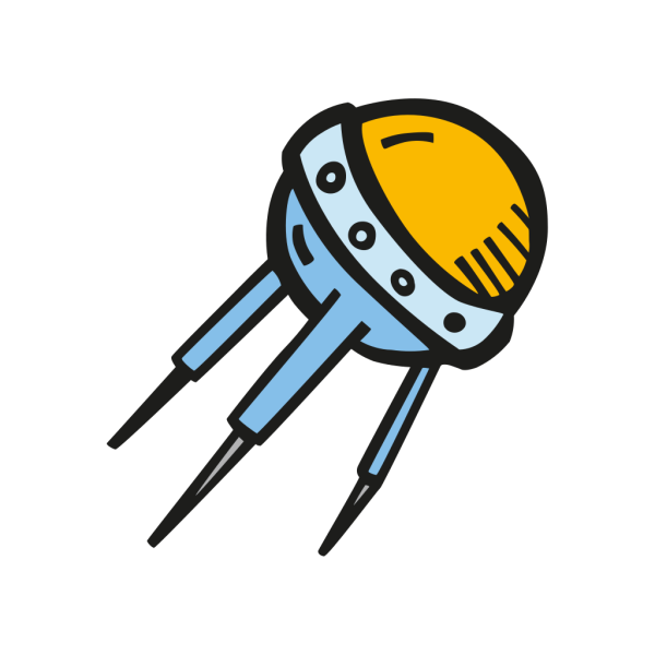 Спутник мультяшный