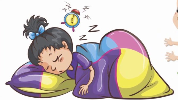 Человек спит мультяшный