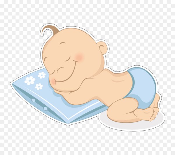 Спящий ребенок мультяшный