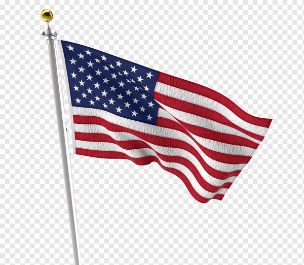 Флаг США на прозрачном фоне